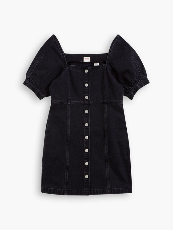 Vestito di jeans Rhode A33470001 Nero Standard Fit...