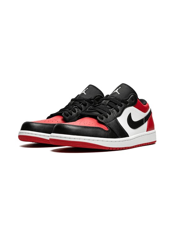 美品 NIKE ナイキ AIR JORDAN 1 LOW \"Bred Toe\" NIKE AIR JORDAN 1 RETRO LOW BRED TOE