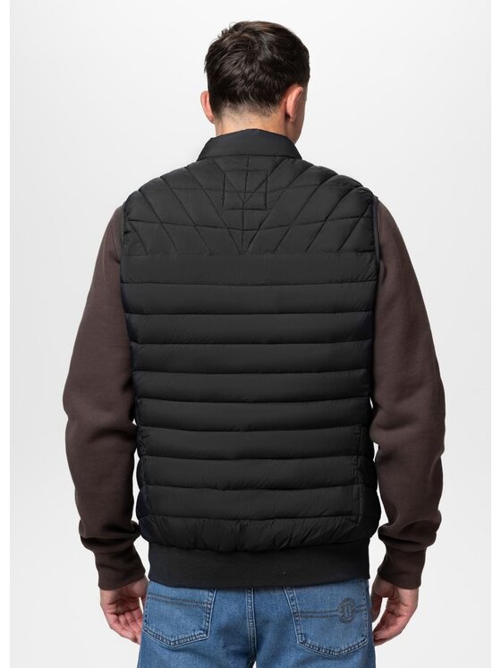 PITBULL PITBULL Bezrękawnik NAYLOR Czarny Regular Fit