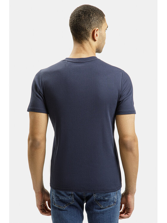 Cross Jeans Cross Jeans T-Shirt 15495-001 Granatowy Slim Fit