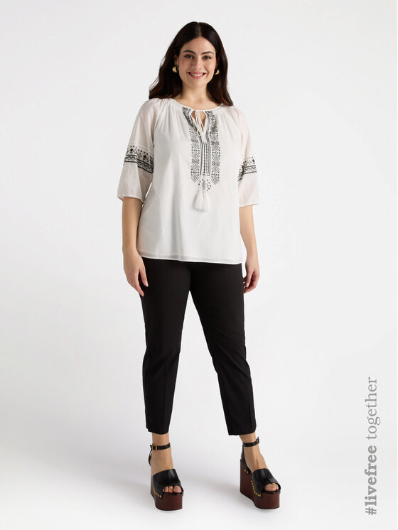 Fiorella Rubino Fiorella Rubino Blusa 2778T002276N0S1 Bianco A-Line Fit