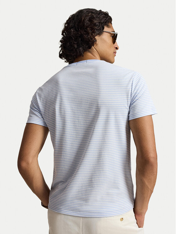 Polo Ralph Lauren Polo Ralph Lauren Marškinėliai 710944811501 Šviesiai mėlyna Regular Fit