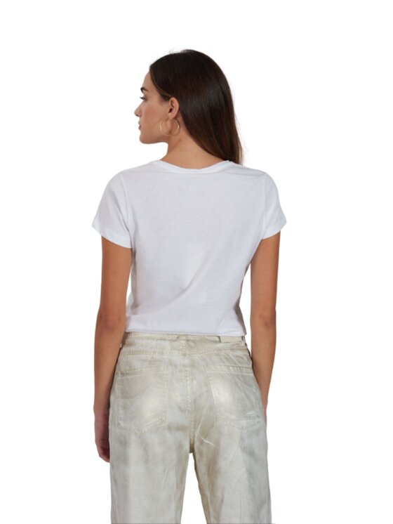 Yes Zee Yes Zee T-shirt Tshirt donna Bianco Regular Fit