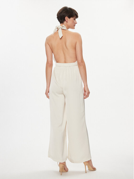 Vila Vila Jumpsuit Ravenna 14083041 Écru Regular Fit