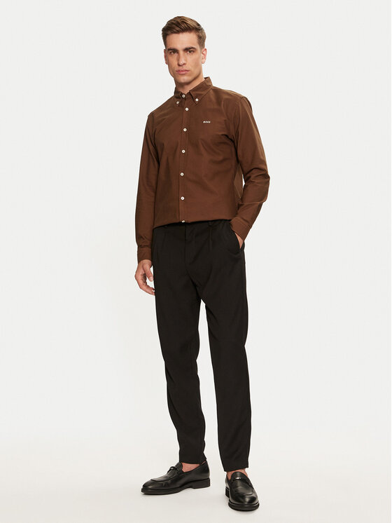 BOSS BOSS Košulja H-Roan 50521996 Smeđa Slim Fit
