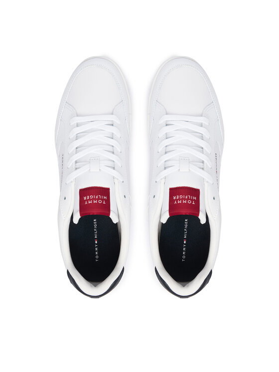 Tommy Hilfiger Tommy Hilfiger Sneakersy Low Pro Cupsole Perf Leather FM0FM05944 Biela