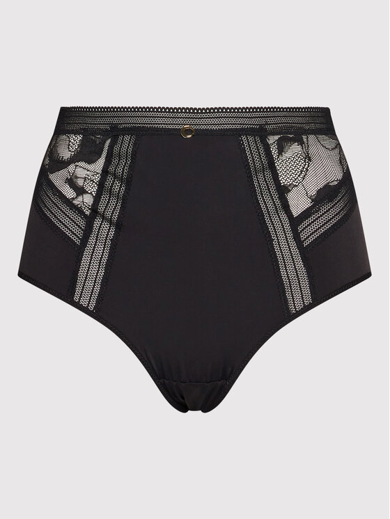 Chantelle Chantelle Klasične spodnje hlačke z visokim pasom True Lace C11M80 Črna