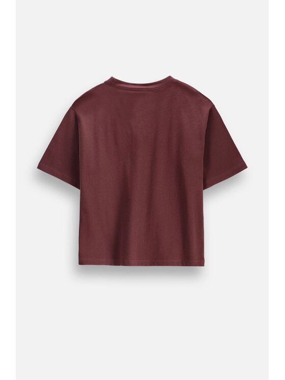 Coccodrillo Coccodrillo T-Shirt ZC6143213LGD-017 Bordó Regular Fit