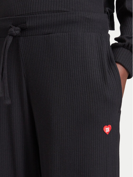 HUGO HUGO Sporta bikses Heart 50566660 Melns Relaxed Fit