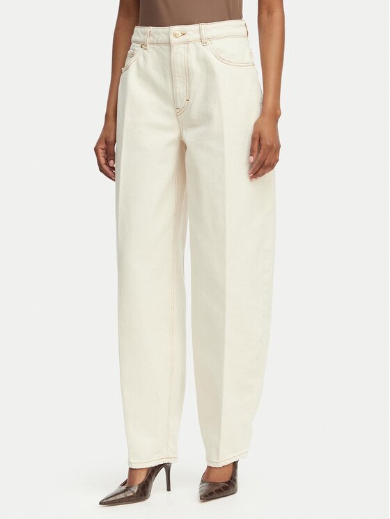 HUGO HUGO Jeans Gimine_5 50561201 Écru Barrel Fit