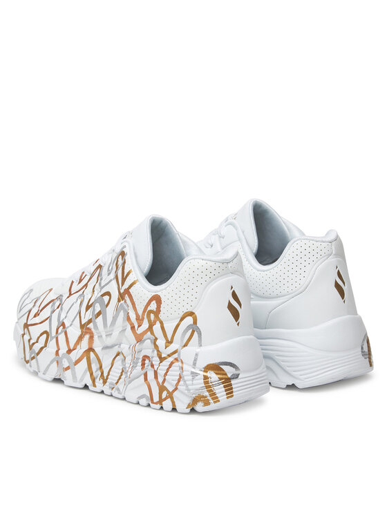 Skechers Skechers Sneakersy Uno Lite-Metallic Love 314067L/WTGD Bílá