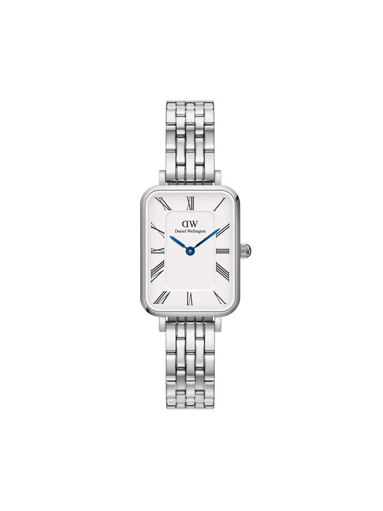 Daniel Wellington Pulkstenis Quadro Roman Numerals 5-Link DW00100691 Sudraba