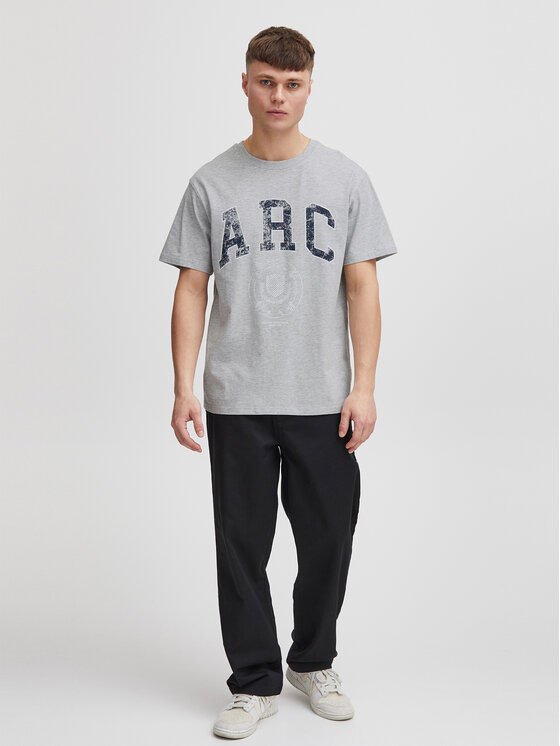 Solid Solid T-Shirt 21107872 Grau Regular Fit