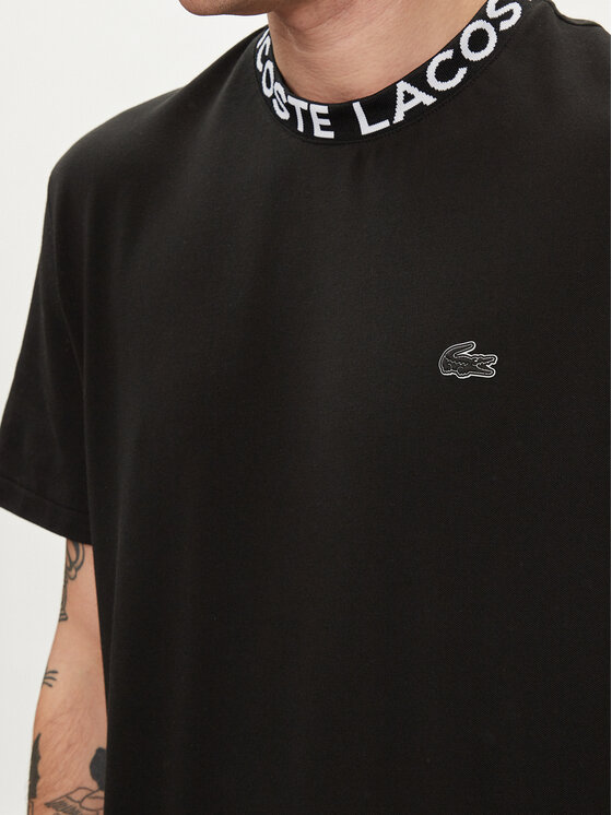 Lacoste Lacoste T-Shirt TH7488 Czarny Regular Fit