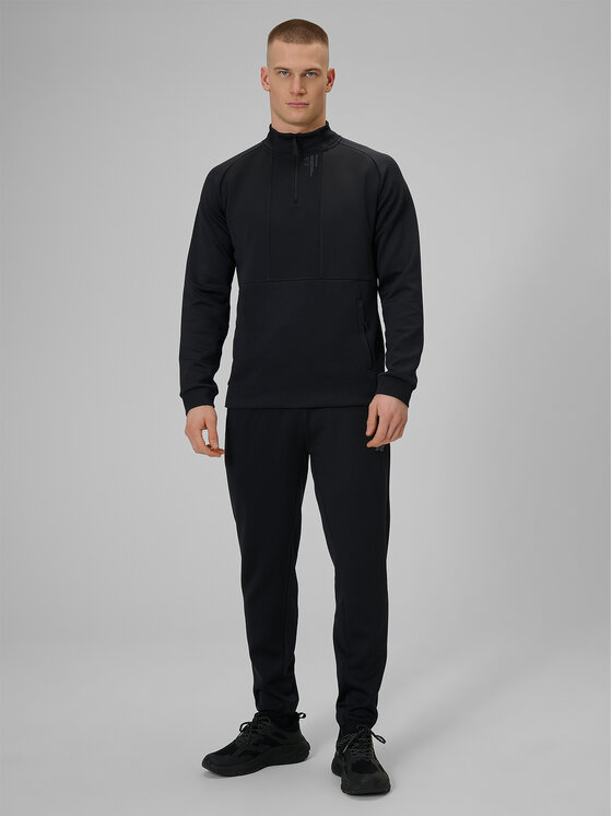 4F 4F Bluza techniczna ATHLETIC Czarny Regular Fit