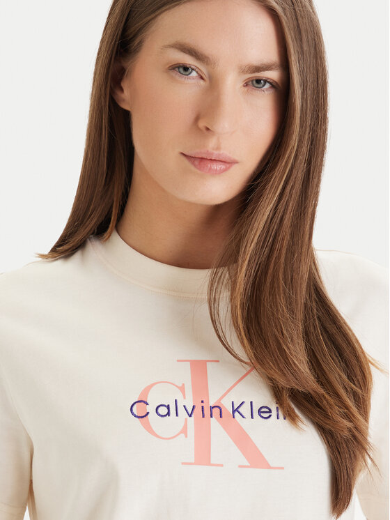 Calvin Klein Jeans Calvin Klein Jeans T-Shirt Hero LV047B865G Żółty Classic Fit