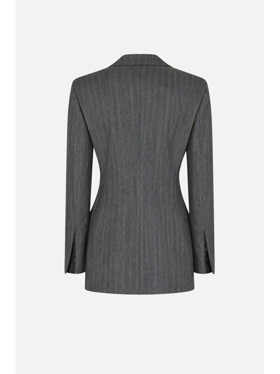PINKO PINKO Marynarka Gilia Szary Tailored Fit