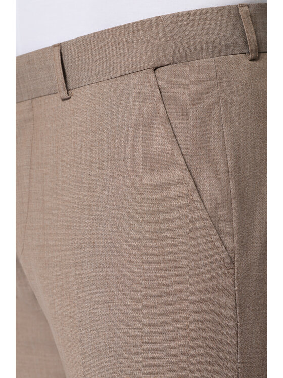 Lancerto Lancerto Garnitur Leganes GA073126000009 Brązowy Slim Fit