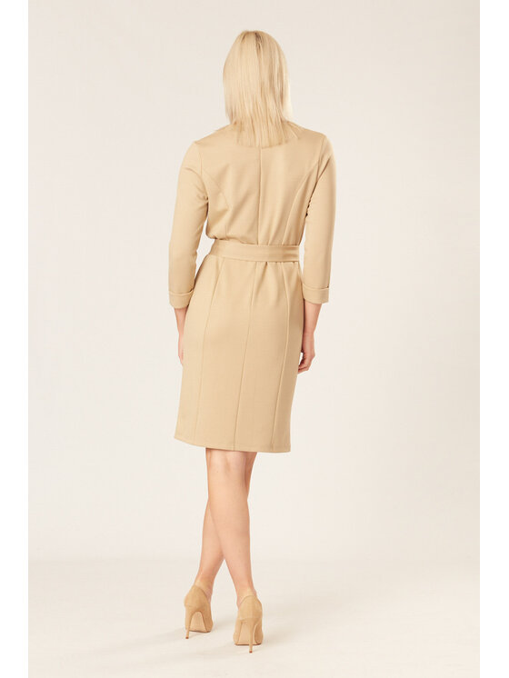 QUIOSQUE QUIOSQUE Každodenné šaty QUIOSQUE 4NV002103 Béžová Regular Fit