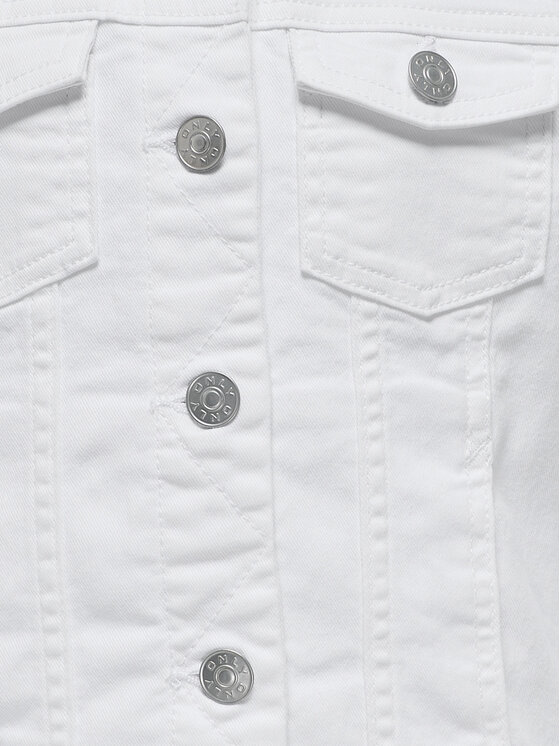 Kids ONLY Kids ONLY Giacca di jeans Sara 15340451 Bianco Regular Fit