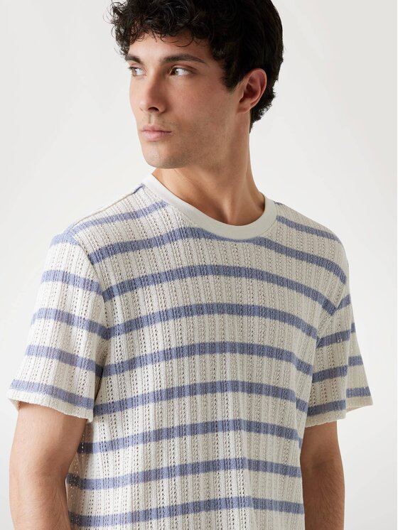 Guess Guess T-Shirt 176369 Niebieski Classic Fit