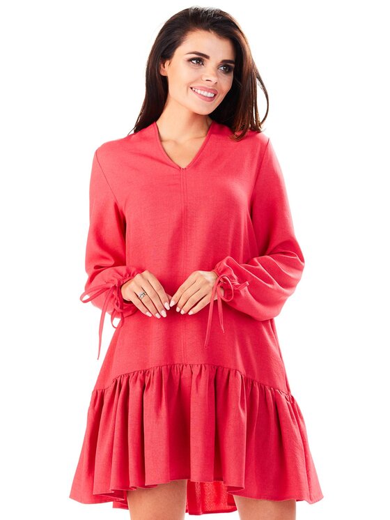Infinite You Infinite You Sukienka letnia M146 Fioletowy Basic Fit