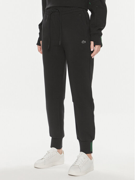 Lacoste Lacoste Donji dio trenerke XF0343 Crna Regular Fit