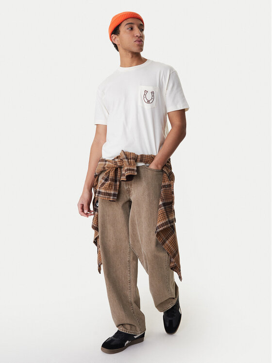 RVCA RVCA Marškinėliai Lucky You EVYZT00274 Écru Regular Fit