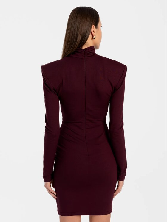 MANDRAGORA MANDRAGORA Vestito di maglia Soreen Bordeaux Slim Fit