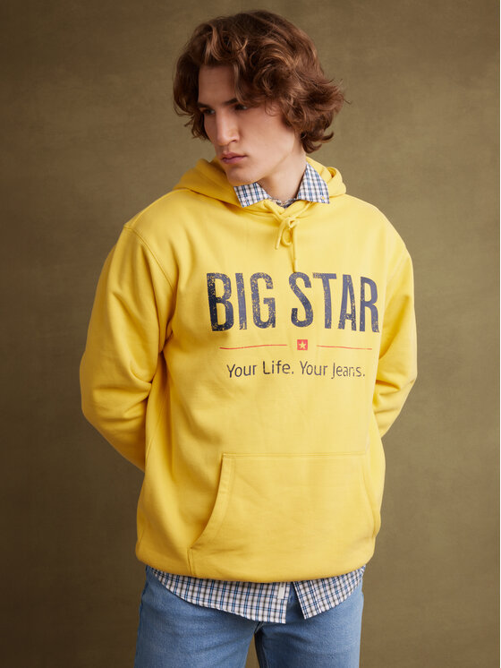 BIG STAR BIG STAR Bluza ASHLYNO Żółty Comfort Fit