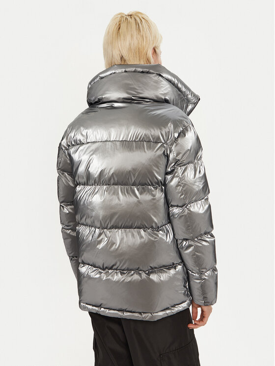 Blauer Blauer Žieminė striukė 24WBLDC02250 Sidabrinė Regular Fit
