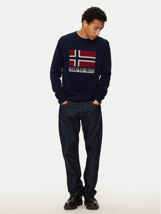 Napapijri Napapijri Pullover D-Silvretta NP0A4IK4 Dunkelblau Regular Fit