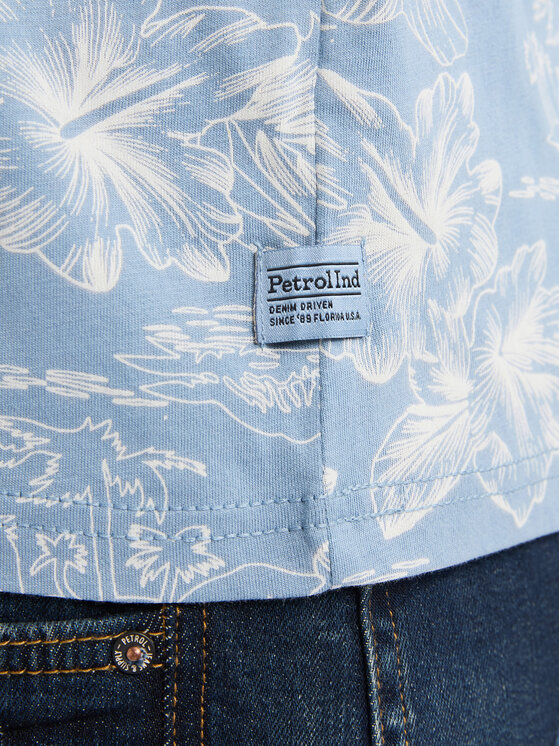 Petrol Industries Petrol Industries T-Shirt M-1050-TSR623 Himmelblau Regular Fit
