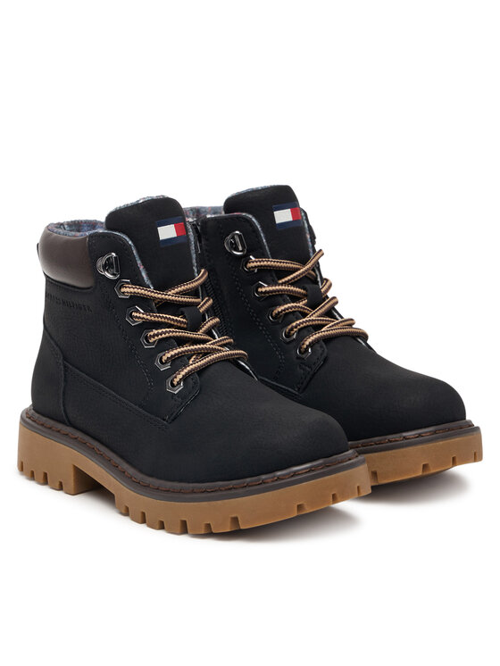 Tommy Hilfiger Tommy Hilfiger Schnürschuhe T3X5-35280-0296A695 M Schwarz