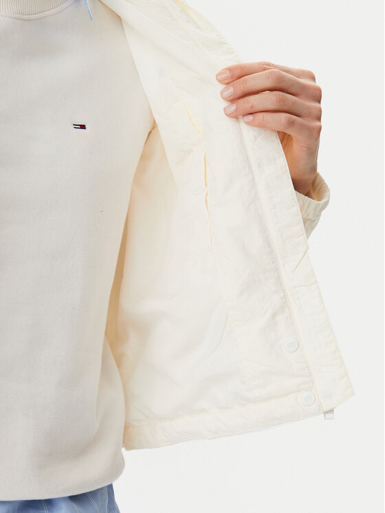 Tommy Jeans Tommy Jeans Geacă Essential DW0DW20439 Écru Regular Fit