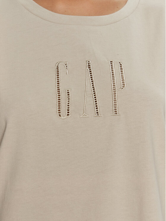 Gap Gap Tričko 627139-03 Écru Loose Fit