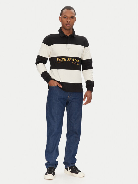 Pepe Jeans Pepe Jeans Polo Brandon PM542230 Czarny Regular Fit