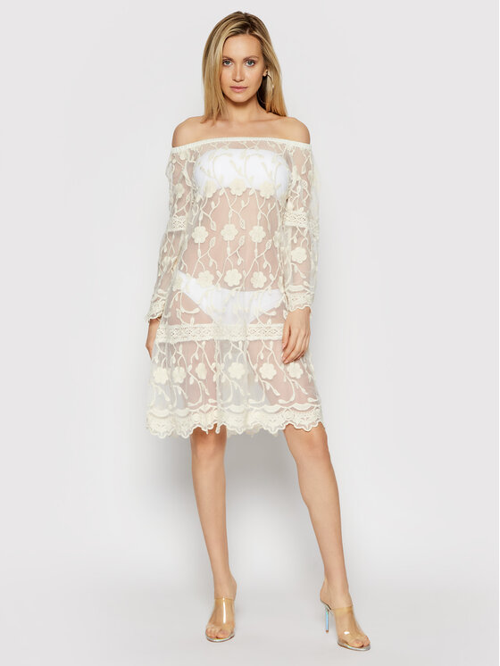 Vestito da spiaggia Olivia IC21 030 Bianco Regular...