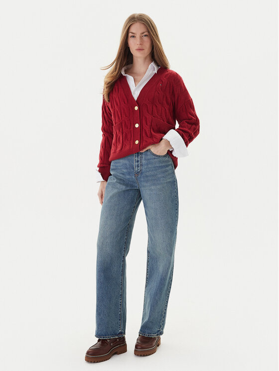 Tommy Hilfiger Tommy Hilfiger Ζακέτα WW0WW43089 Κόκκινο Regular Fit