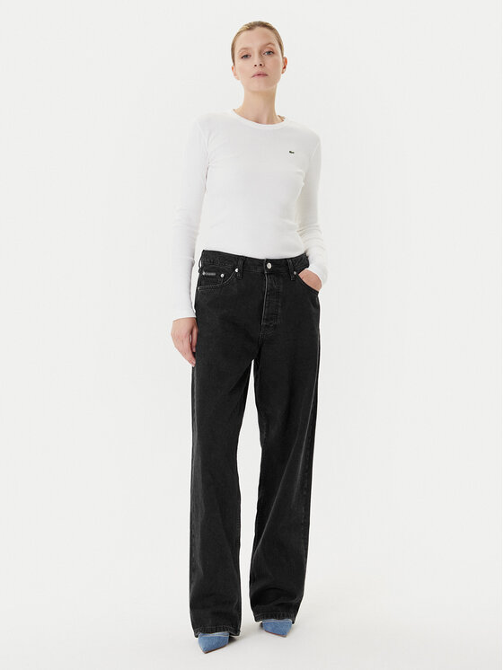 Lacoste Lacoste Блуза TF1692 Екрю Slim Fit