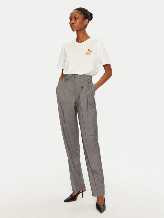 Vila Vila T-krekls Sybil 14097443 Balts Regular Fit