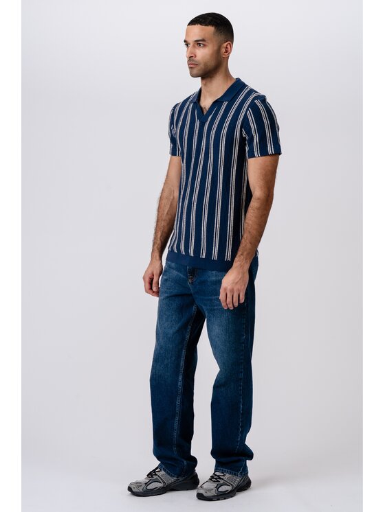 TeeShoppen TeeShoppen Sweter 'Basic Collection' Niebieski Regular Fit
