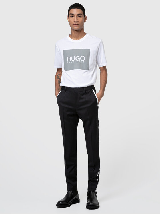HUGO Hugo Tricou Dolive211 50442929 Alb Regular Fit