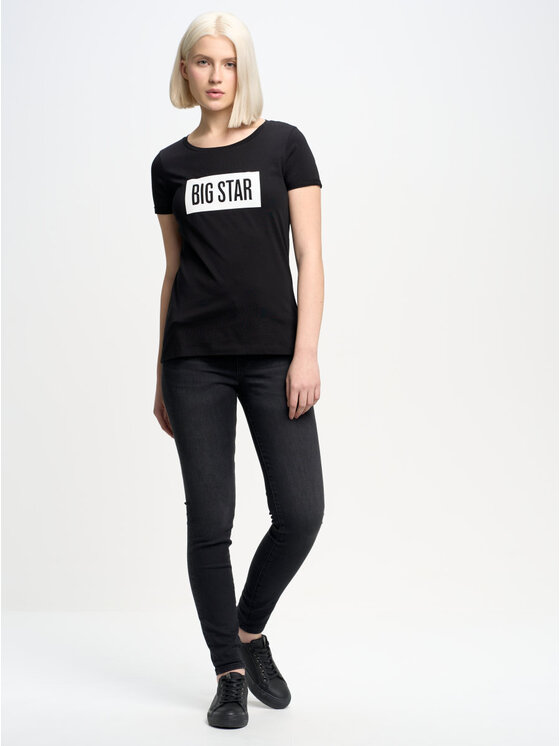 BIG STAR BIG STAR Jeansy melinda_high_waist_895 Czarny Curvy Fit
