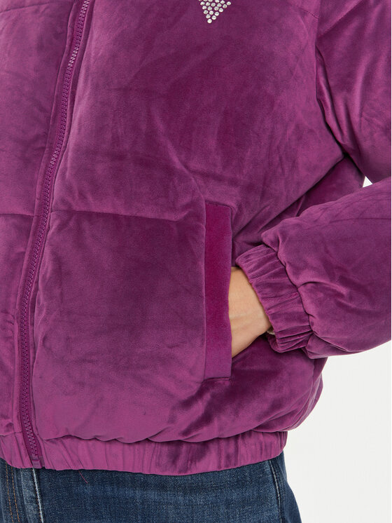 Guess Guess Žieminė striukė V4BL03 KBXI2 Violetinė Regular Fit