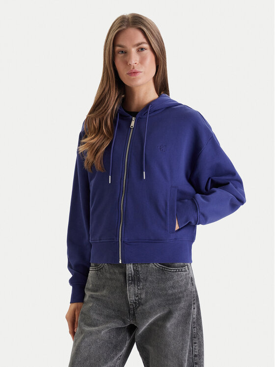 Calvin Klein Jeans Bluză Monogram LV047F208G Violet Relaxed Fit