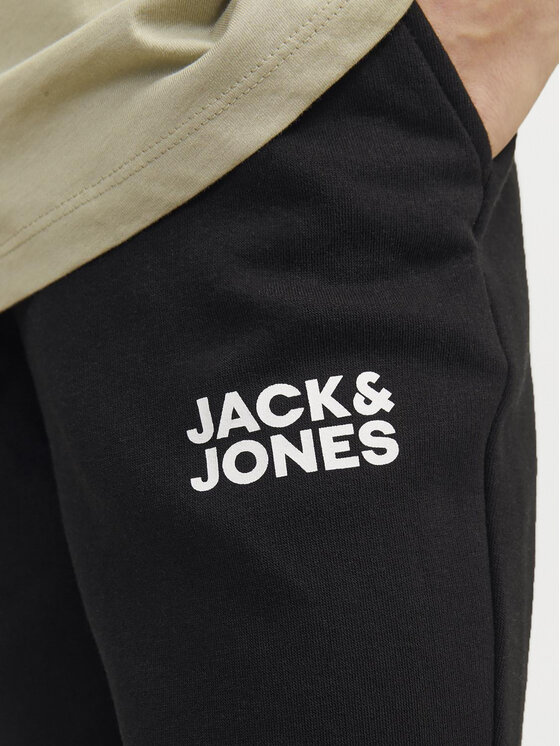 Jack&Jones Junior Jack&Jones Junior Spodnji del trenirke Gordon 12257312 Črna Slim Fit