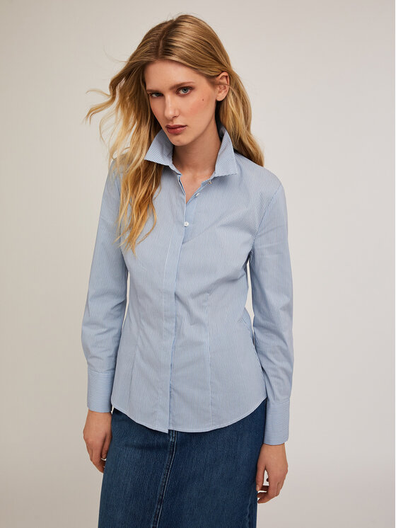 Motivi Motivi Camicia 5326Q900768N0S1 Turchese Regular Fit