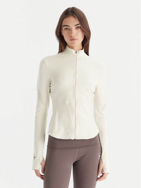 adidas by Stella McCartney adidas by Stella McCartney Technisches T-Shirt Training Midlayer JM1397 Beige Slim Fit