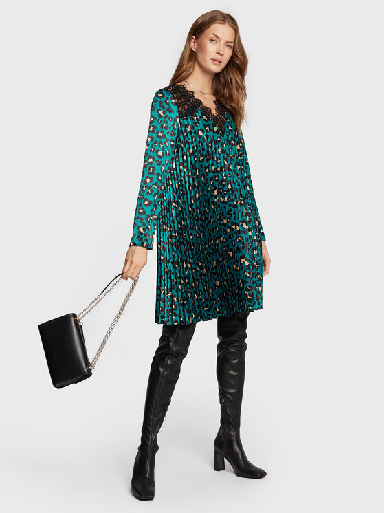 Nissa Nissa Vsakodnevna obleka RC13349 Zelena Regular Fit